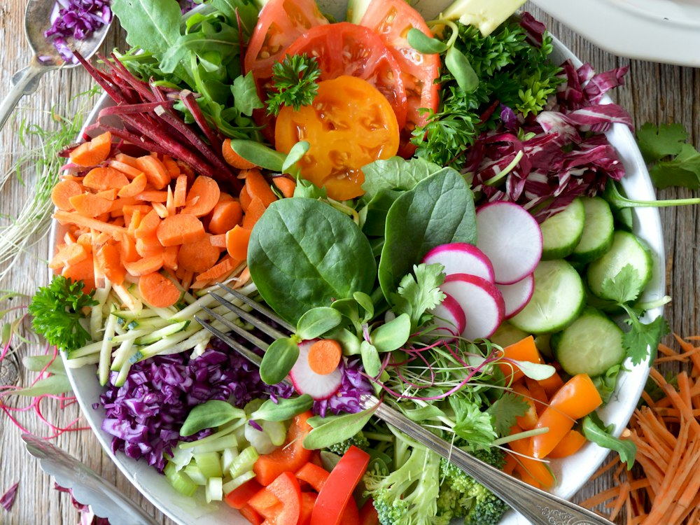 Mixed salad leaves